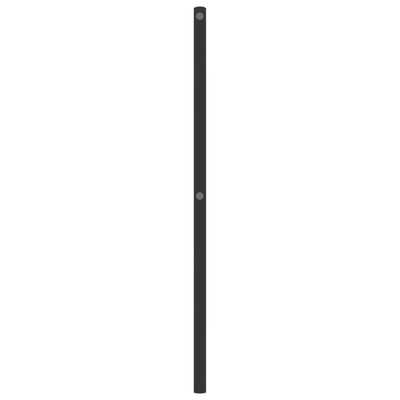 Metallinen sängynpääty musta 135 cm