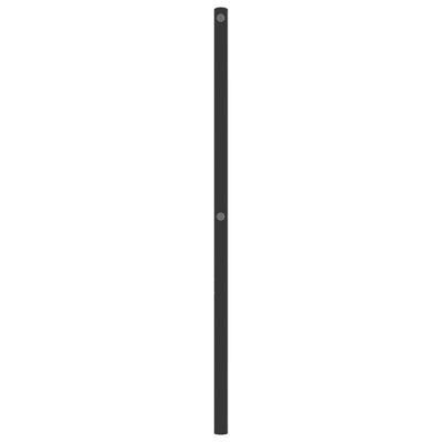 Metallinen sängynpääty musta 140 cm