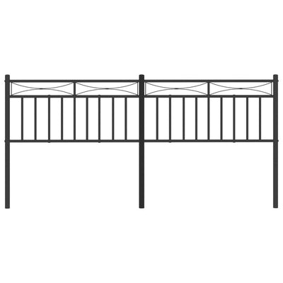 Musta metallinen sängynpääty Chiratica 193cm