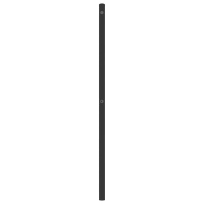 Metallinen sängynpääty musta 193 cm
