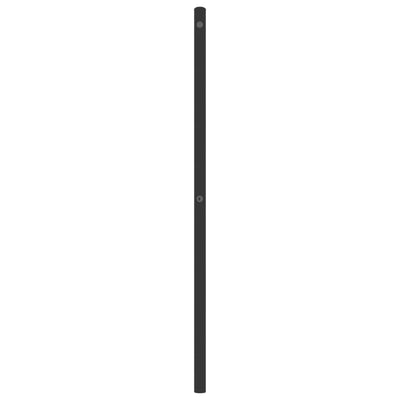 Metallinen sängynpääty musta 200 cm