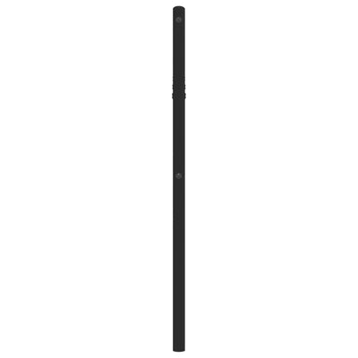 Metallinen sängynpääty musta 90 cm