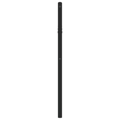 Metallinen sängynpääty musta 100 cm