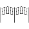 Metallinen sängynpääty musta 160 cm