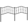 Musta metallinen sängynpääty Slav 200cm