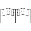 Musta metallinen sängynpääty Slav 200cm