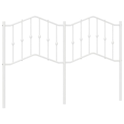 Valkoinen metallinen sängynpääty Slav 135cm