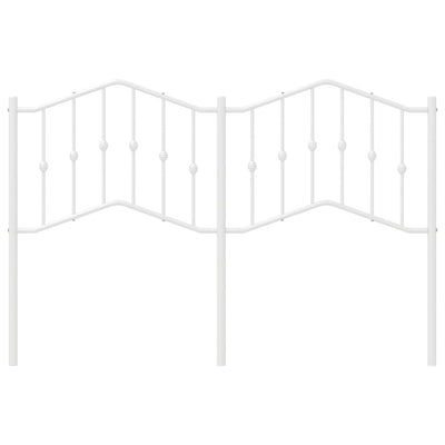 Valkoinen metallinen sängynpääty Slav 135cm