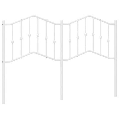 Valkoinen metallinen sängynpääty Slav 150cm