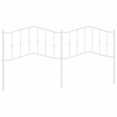 Valkoinen metallinen sängynpääty Slav 193cm
