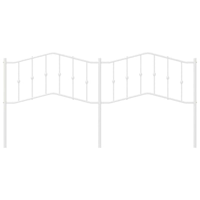 Valkoinen metallinen sängynpääty Slav 193cm