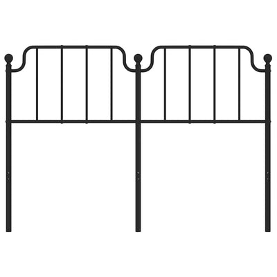 Musta metallinen sängynpääty Wicentia 150cm