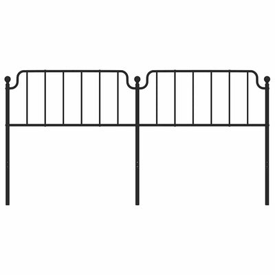 Musta metallinen sängynpääty Wicentia 193cm