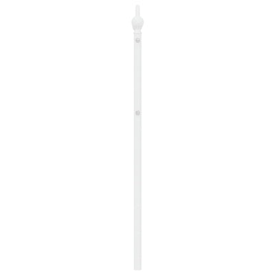 Metallinen sängynpääty valkoinen 180 cm