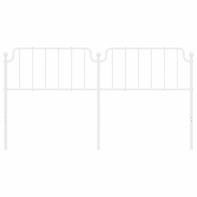 Valkoinen metallinen sängynpääty Wicentia 180cm