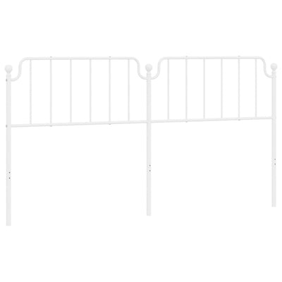 Valkoinen metallinen sängynpääty Wicentia 193cm