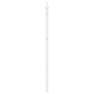 Metallinen sängynpääty valkoinen 193 cm