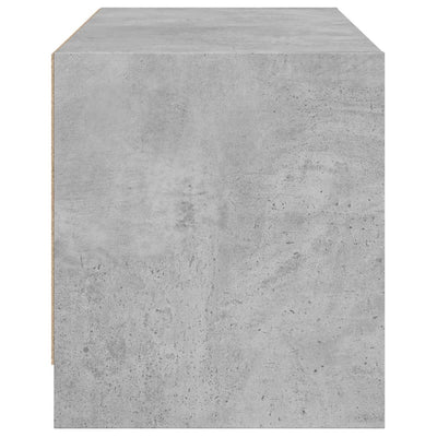 TV-taso lasiovilla betoninharmaa 68x37x42 cm