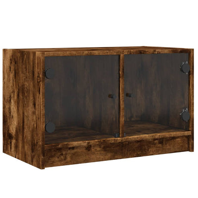 TV-taso lasiovilla savutammi 68x37x42 cm