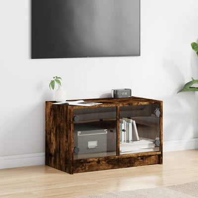 TV-taso lasiovilla savutammi 68x37x42 cm