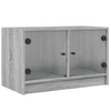 TV-taso lasiovilla harmaa Sonoma 68x37x42 cm