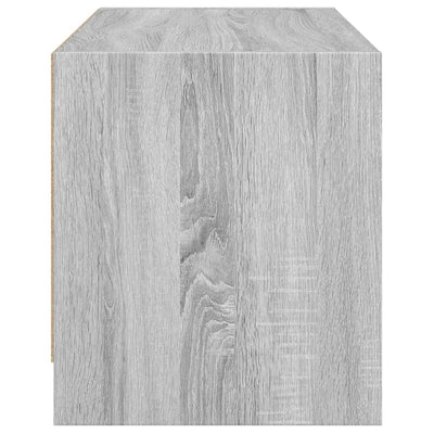 TV-taso lasiovilla harmaa Sonoma 68x37x42 cm
