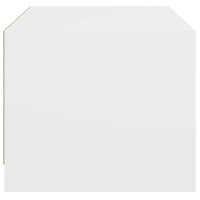 Valkoinen sohvapöytä Milintu 68x50x42cm (lasiovilla)