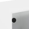TV-taso lasiovilla valkoinen 102x37x42 cm