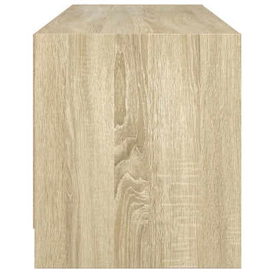 TV-taso lasiovilla Sonoma-tammi 102x37x42 cm