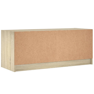 TV-taso lasiovilla Sonoma-tammi 102x37x42 cm