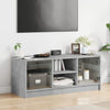 TV-taso lasiovilla betoninharmaa 102x37x42 cm