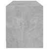 TV-taso lasiovilla betoninharmaa 102x37x42 cm