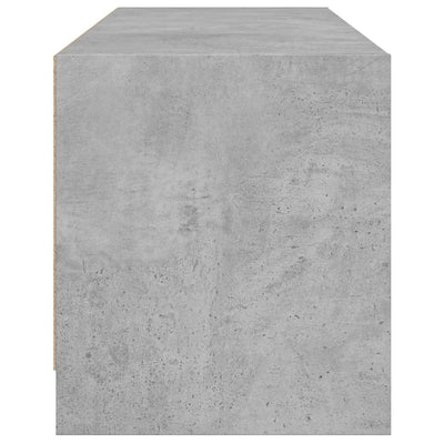 TV-taso lasiovilla betoninharmaa 102x37x42 cm