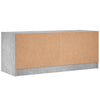 TV-taso lasiovilla betoninharmaa 102x37x42 cm