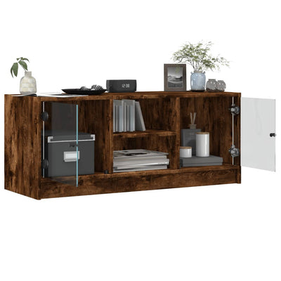 TV-taso lasiovilla savutammi 102x37x42 cm