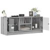 TV-taso lasiovilla harmaa Sonoma 102x37x42 cm