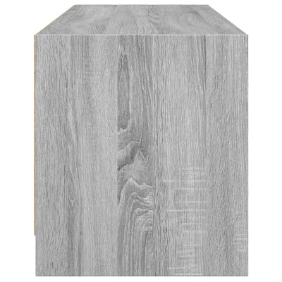TV-taso lasiovilla harmaa Sonoma 102x37x42 cm