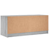 TV-taso lasiovilla harmaa Sonoma 102x37x42 cm