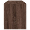 TV-taso lasiovilla ruskea tammi 102x37x42 cm