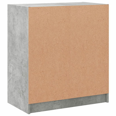 Sivukaappi lasiovilla betoninharmaa 68x37x75,5 cm