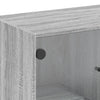 Sivukaappi lasiovilla harmaa Sonoma 68x37x75,5 cm