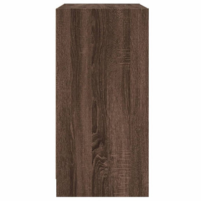 Ruskea sivukaappi Bobon 68x37x75,5cm (lasiovilla tammi)