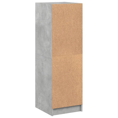 Kaappi lasiovilla betoninharmaa 35x37x109 cm