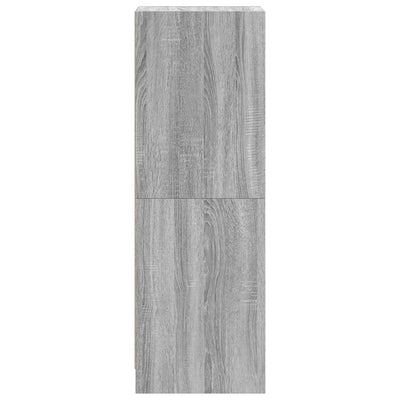 Harmaa kaappi lasiovilla Niculitei 35x37x109cm