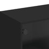 TV-taso lasiovilla musta 102x37x42 cm