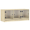 TV-taso lasiovilla Sonoma-tammi 102x37x42 cm
