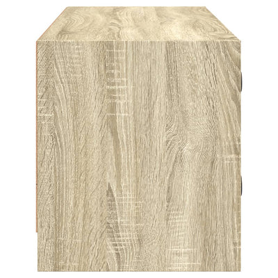 TV-taso lasiovilla Sonoma-tammi 102x37x42 cm