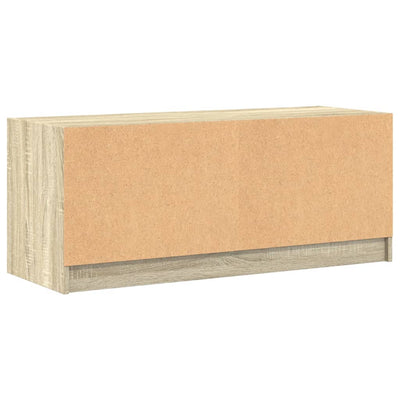 TV-taso lasiovilla Sonoma-tammi 102x37x42 cm