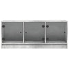 TV-taso lasiovilla betoninharmaa 102x37x42 cm