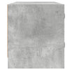 TV-taso lasiovilla betoninharmaa 102x37x42 cm